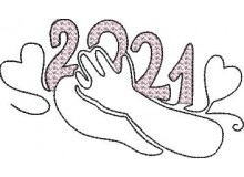 Stickdatei - Umarmung 2021